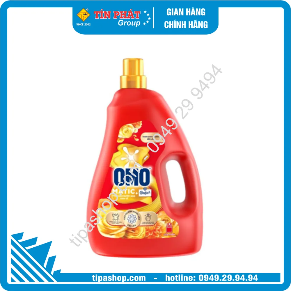 Nước giặt OMO Tinh dầu Nước hoa Tinh tế Cửa trên 2.6kg