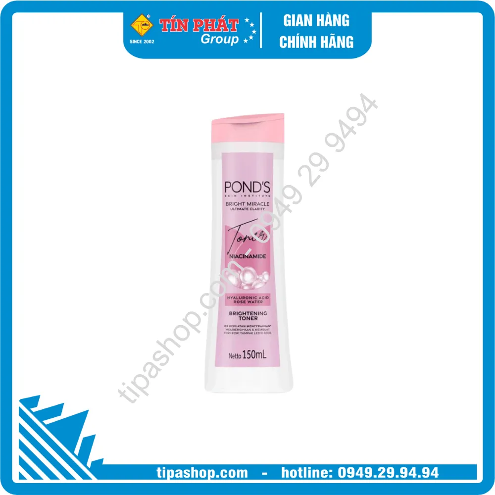 POND'S nước hoa hồng dưỡng sáng da 150ml