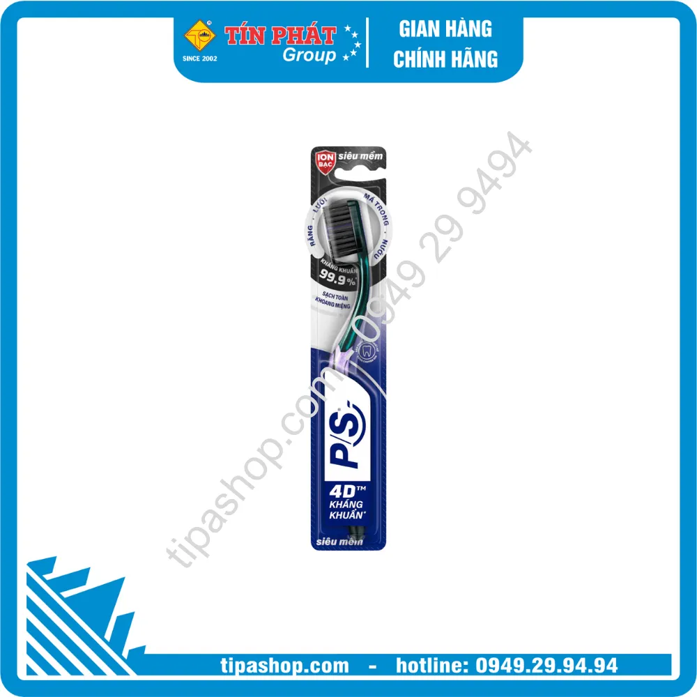 P/S Bàn chải đánh răng 4D Kháng khuẩn