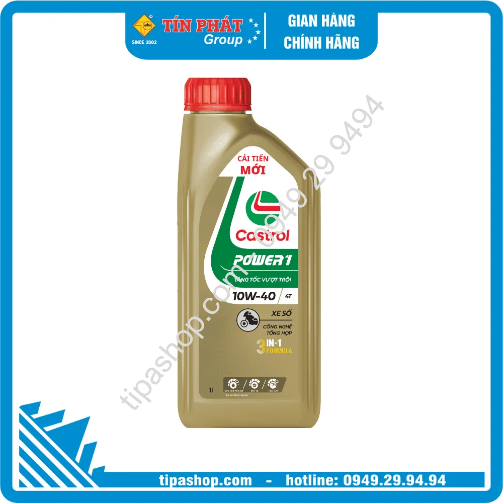 QR Nhớt Castrol POWER1 4T 10W40 (0.8L)