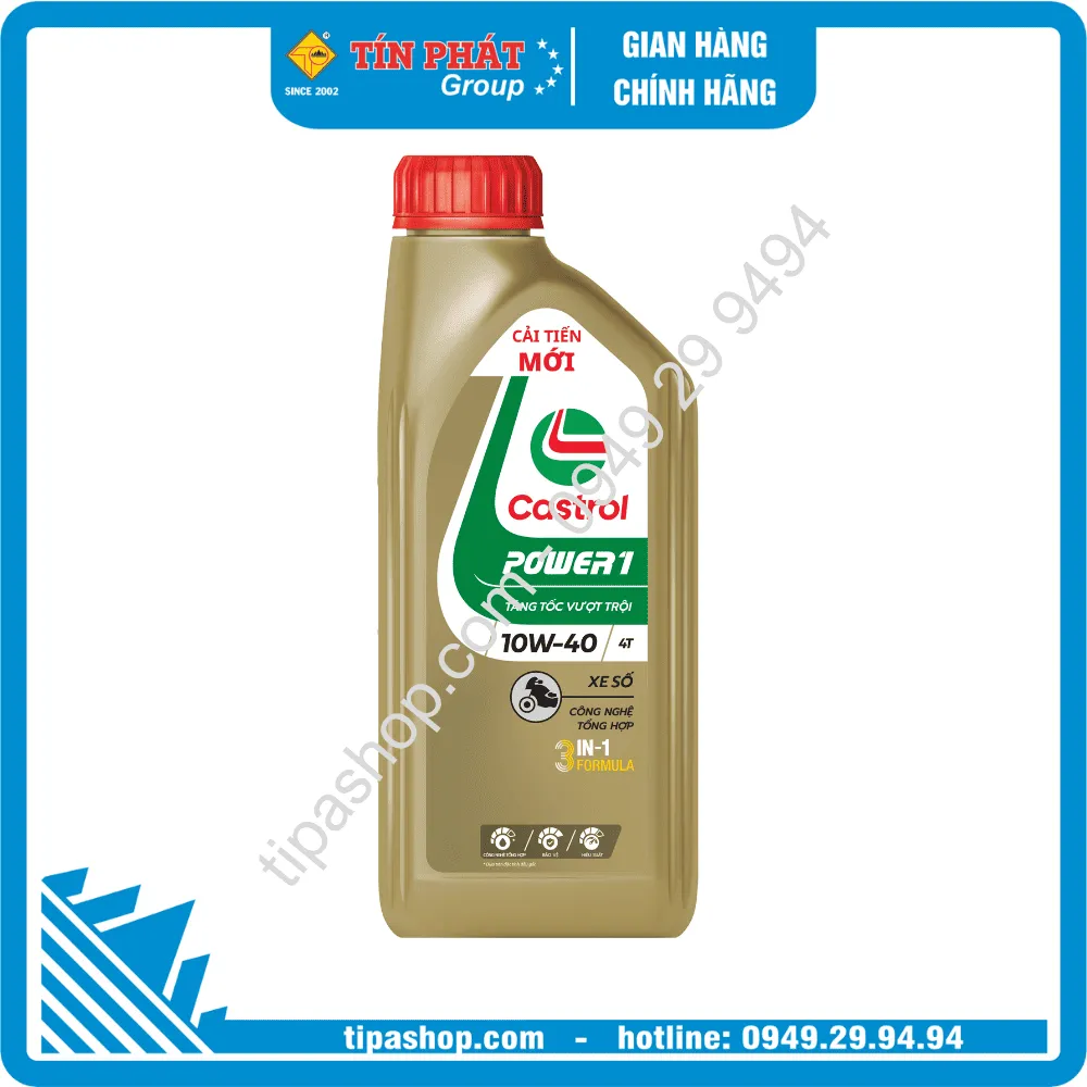 QR Nhớt Castrol POWER1 4T 10W40 (1L)
