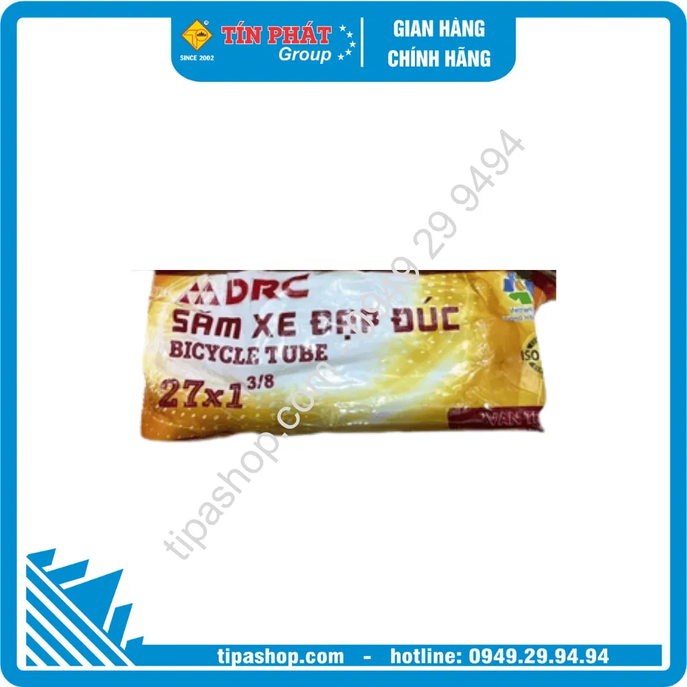 Ruột Xe Đạp DRC 690 (27x1.3/8) Đen đúc van TR1 