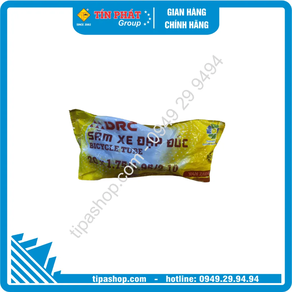 Ruột Xe Đạp DRC  500 (20x1.75) Đen đúc van TR1