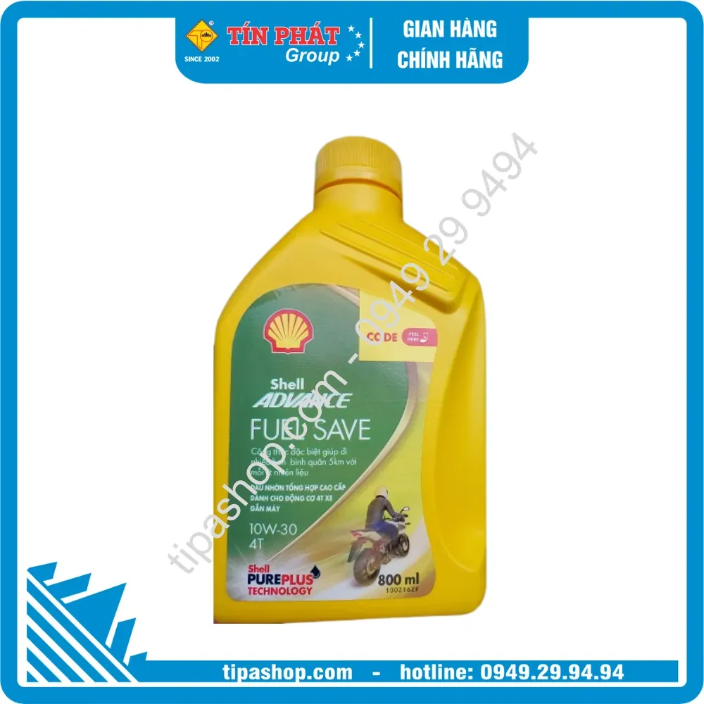 Shell ADV 4T Fuel Save 10W-30 (0.8L) (SN/MA2)