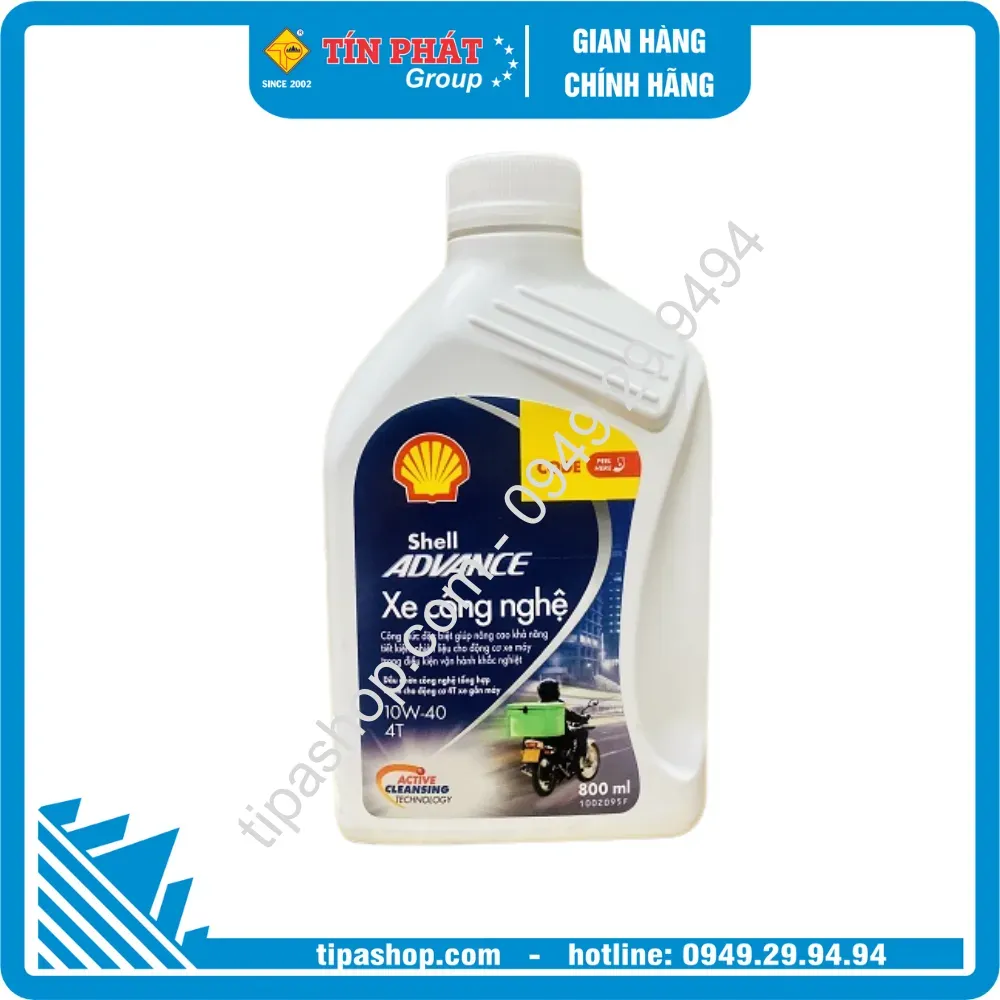 Shell ADV 4T TECHBIKE 10W-40 (0.8L) (SL/MA2) 12chai/thùng