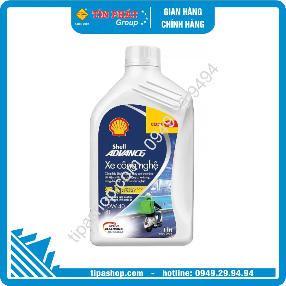 Shell ADV 4T TECHBIKE SCOOTER  10W-40 (1L)  (SL/MB)