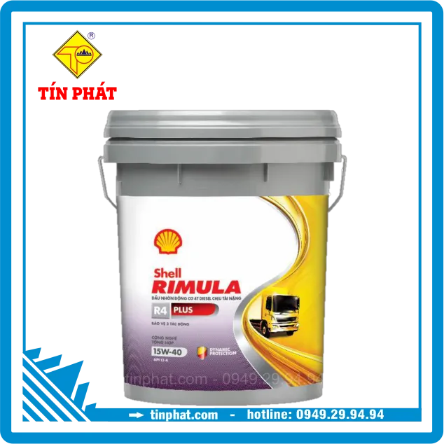Nhớt Shell  RIM R4 Plus 15W50 CI4 18L