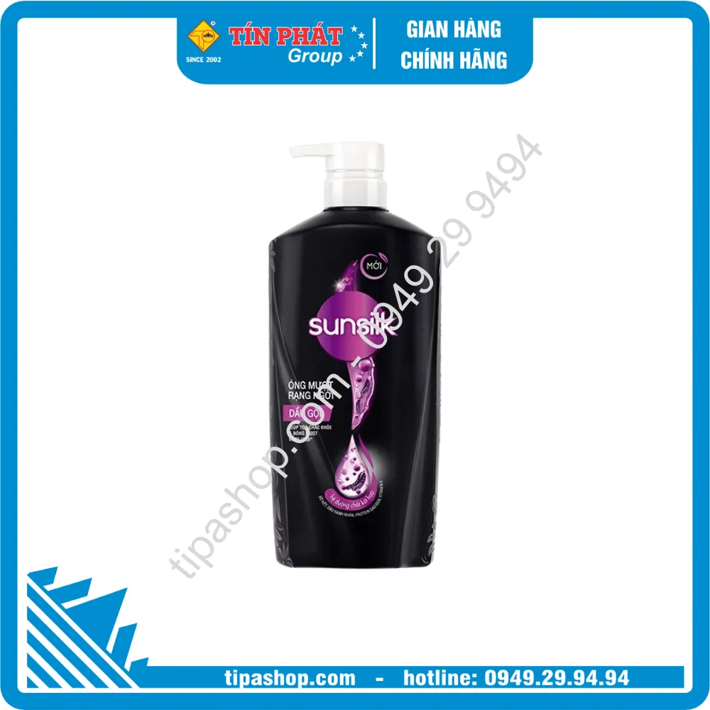 SUNSILK Dầu Gội Óng Mượt Rạng Ngời (Đen) 900g