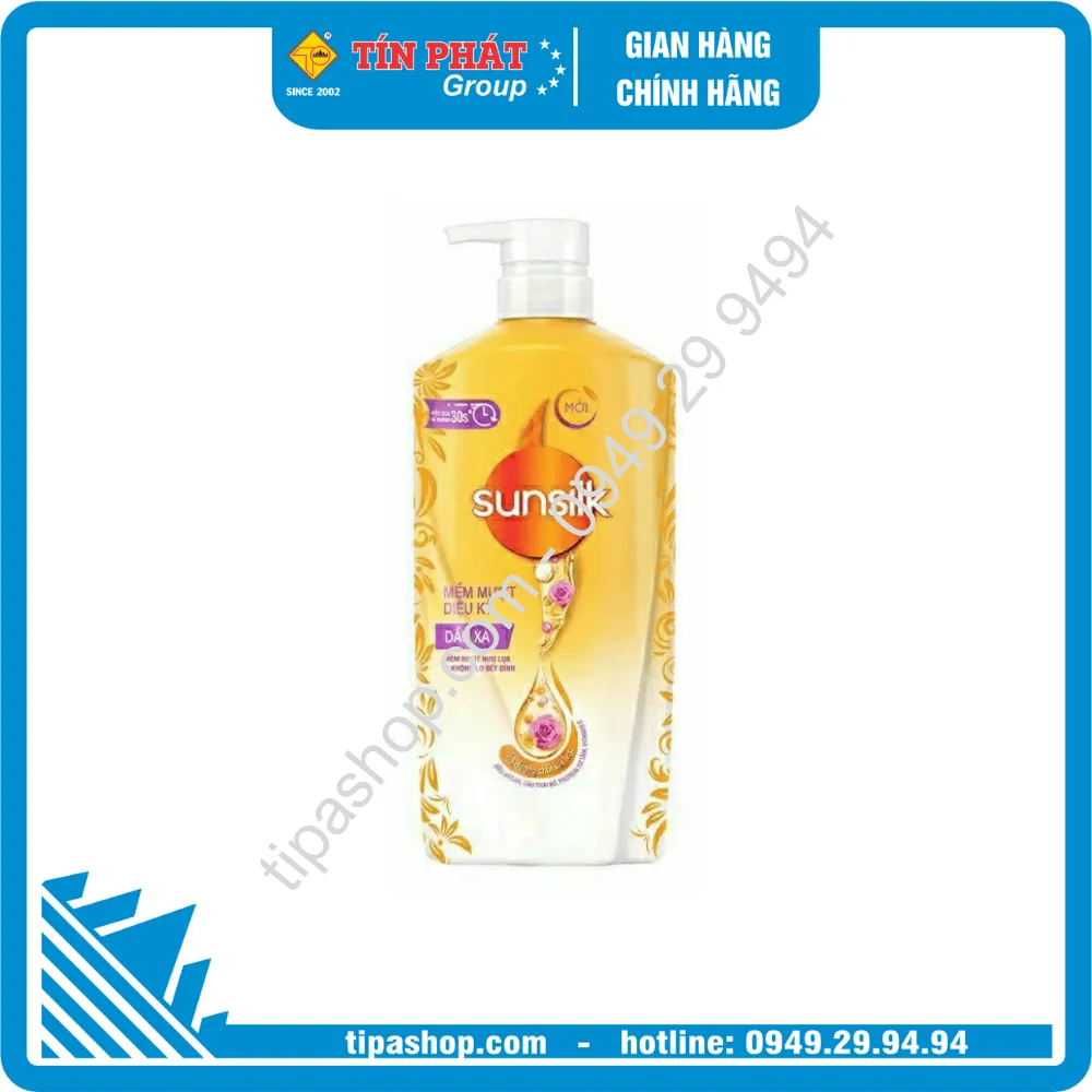 SUNSILK Dầu Xả Mềm Mượt Diệu Kỳ (Vàng) 640g