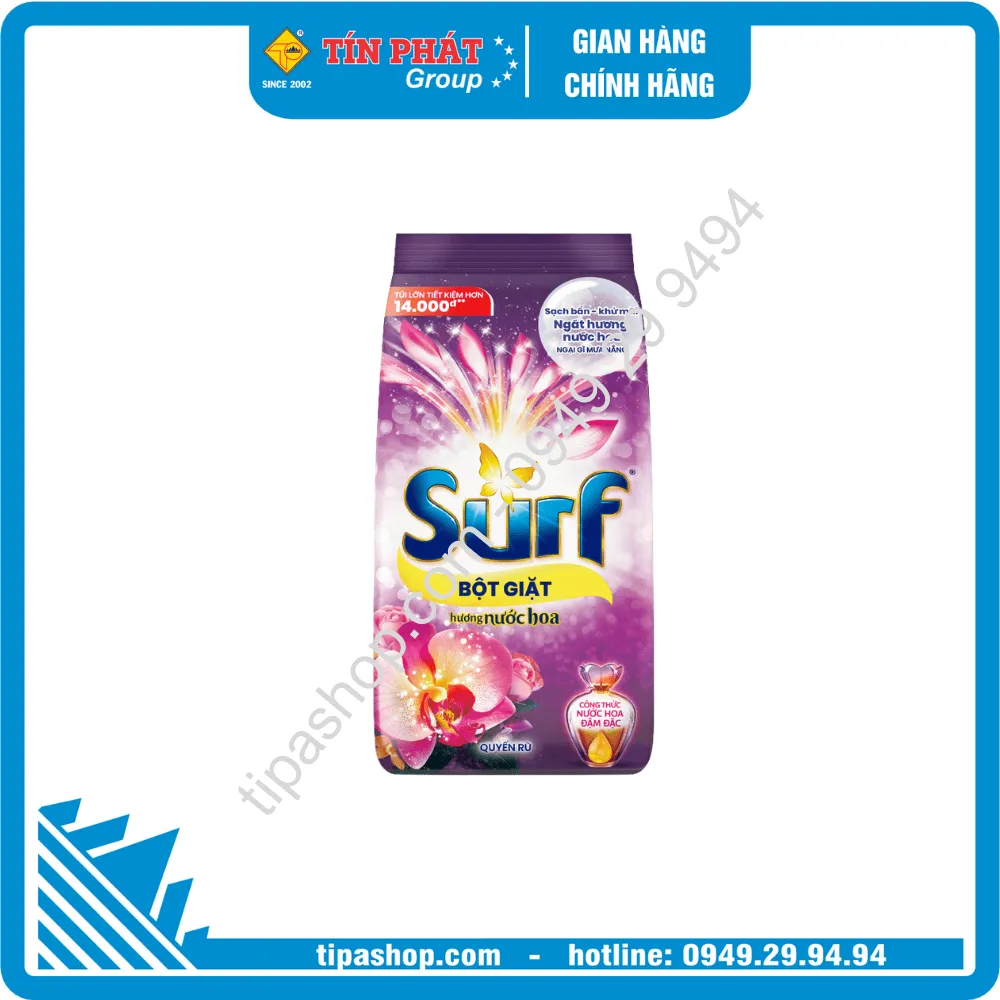 SURF Bột Giặt Hương Nước Hoa Quyến Rũ 5.3kg