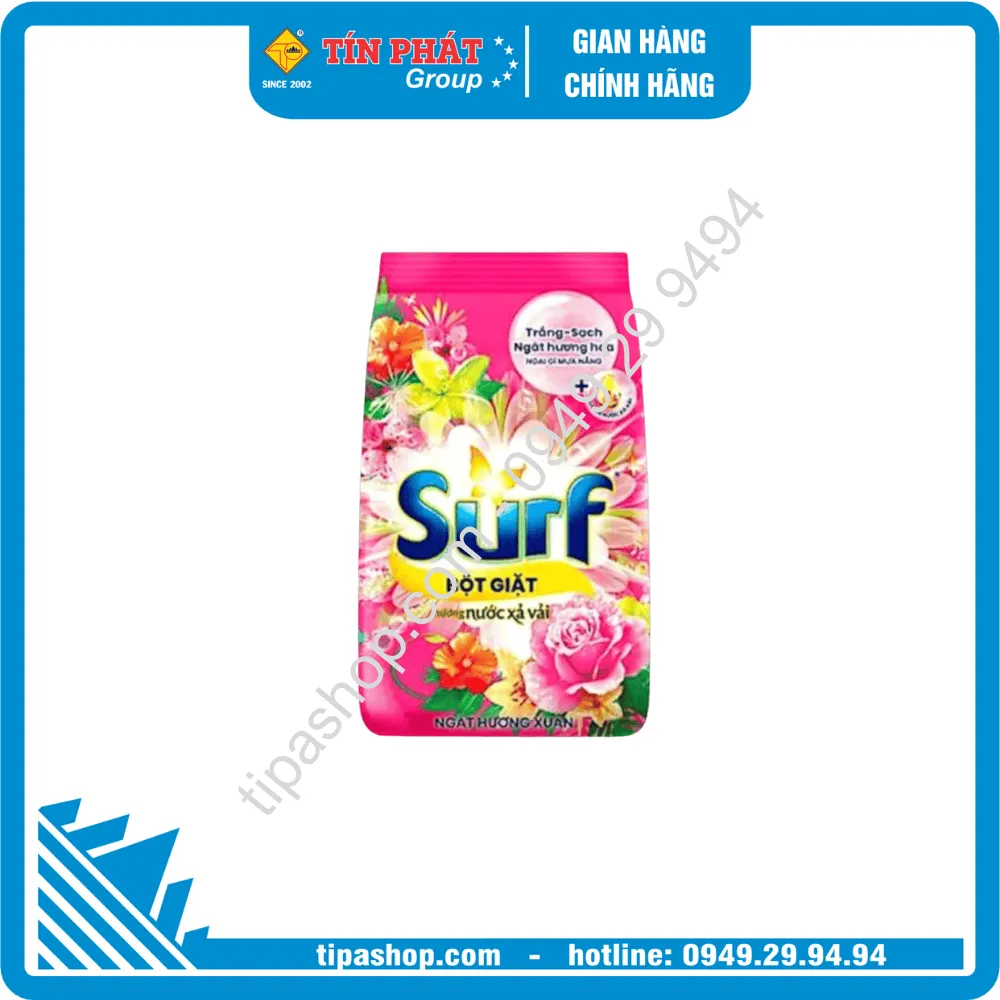 SURF Bột Giặt Hương Nước Xả Vải Ngát Hương Xuân 2kg
