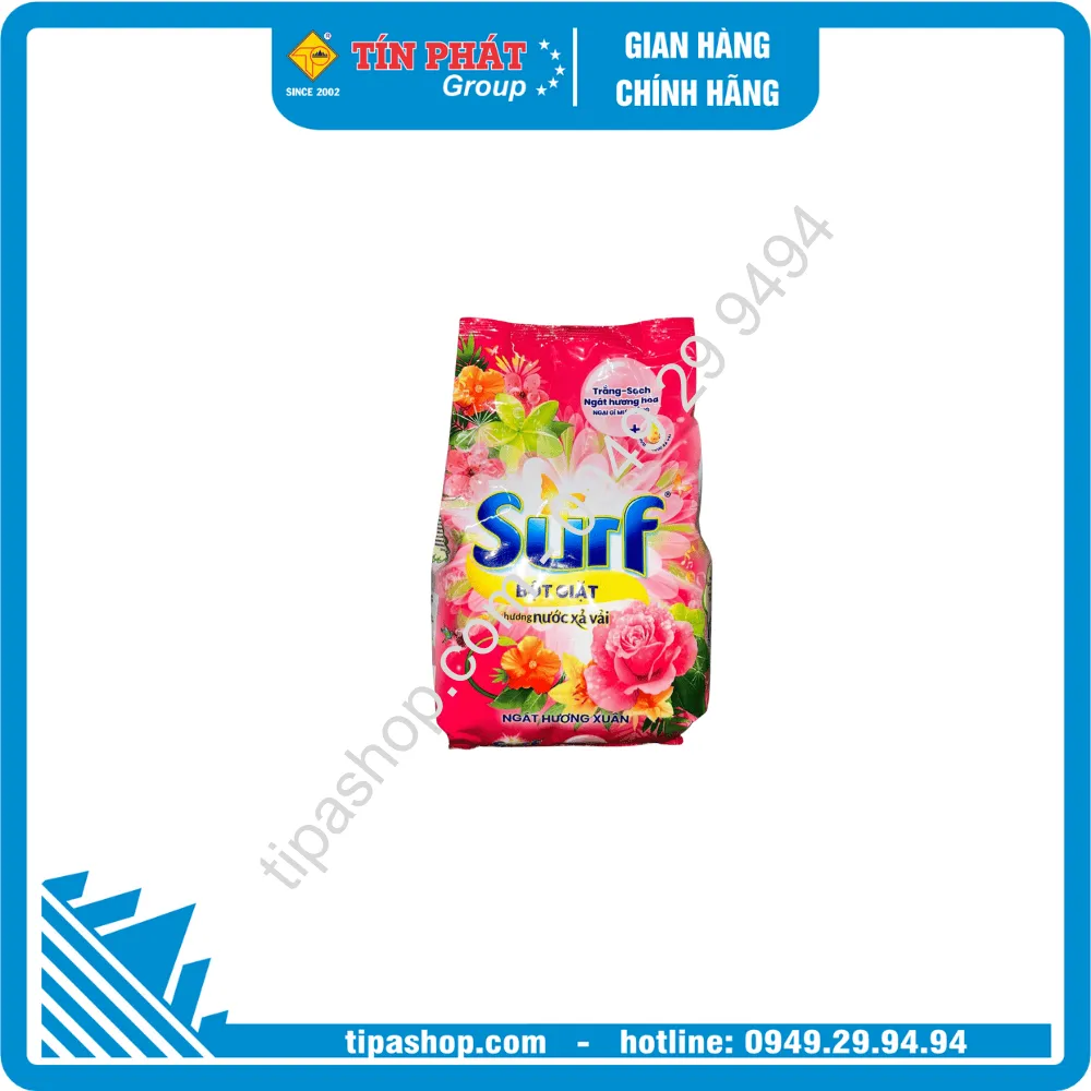 SURF Bột Giặt Hương Nước Xả Vải Ngát Hương Xuân 380g