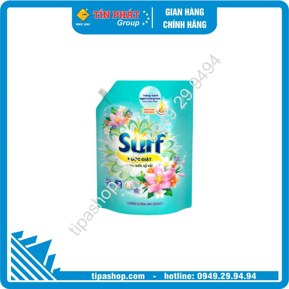 SURF Nước Giặt Hương Sương Mai Dịu Mát 2.9Kg