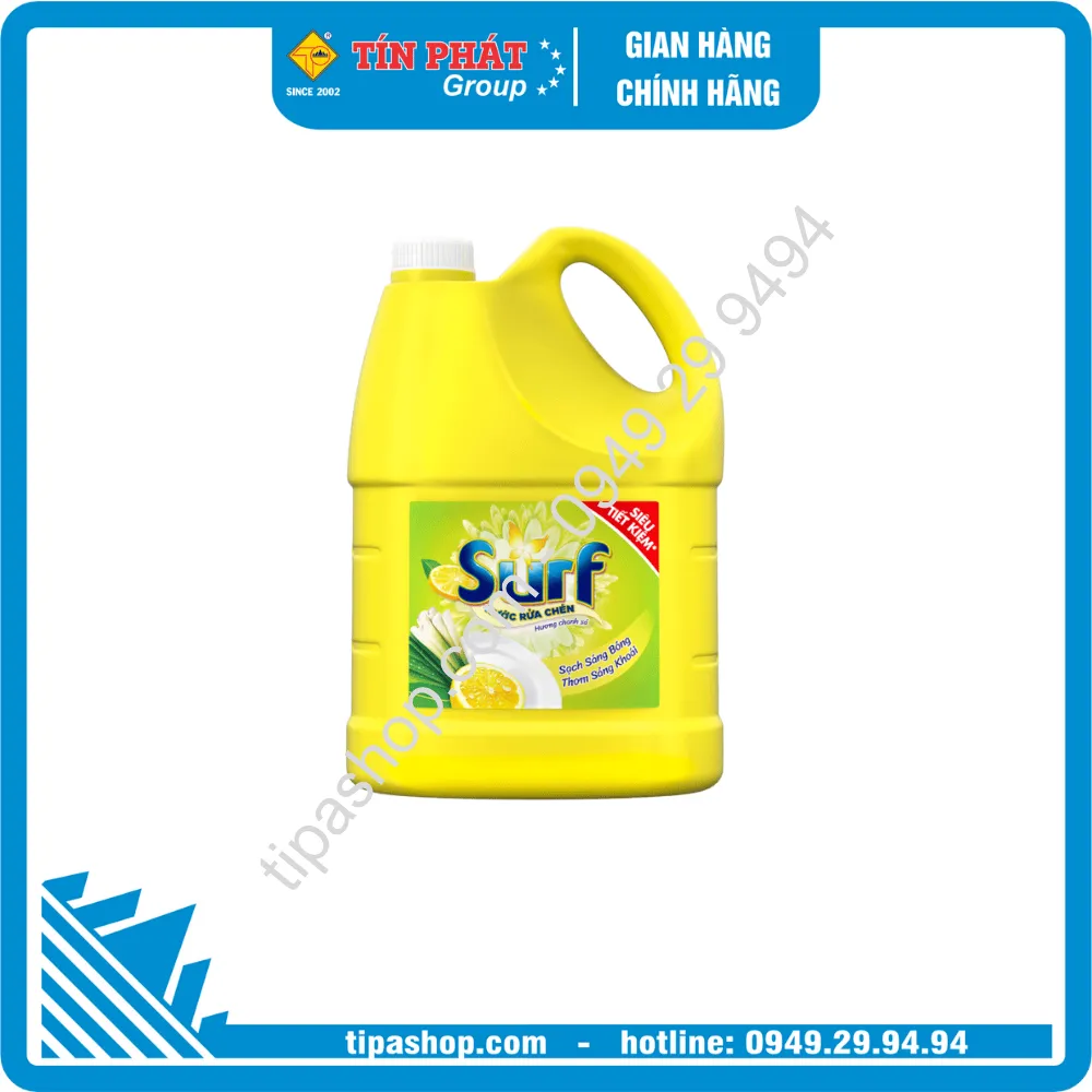 SURF Nước Rửa Chén Hương Chanh Sả 3.4kg