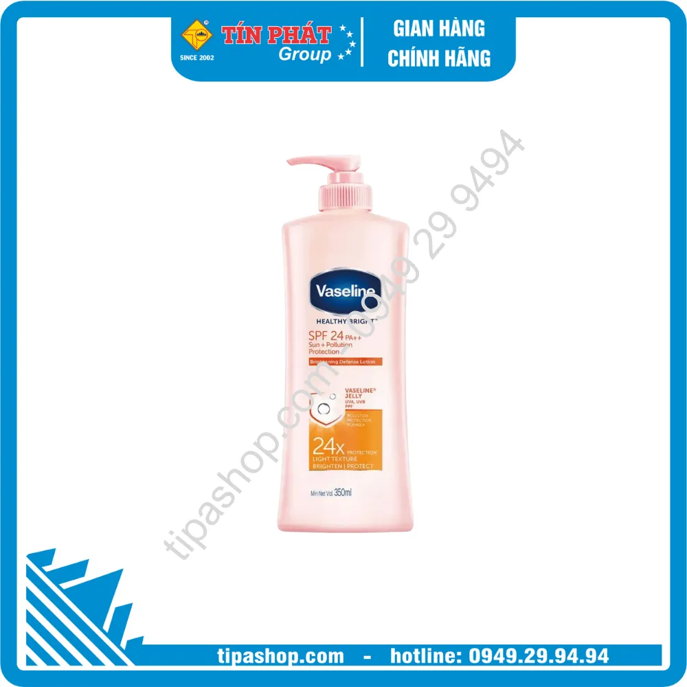VASELINE Sữa Dưỡng Thể Sun+Pollution Pro 350ml