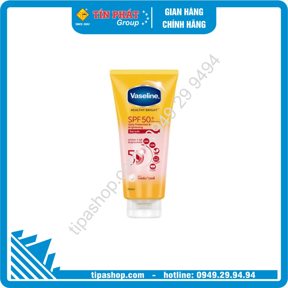 VASELINE tinh chất dưỡng thể sáng khoẻ da SPF50 300ml