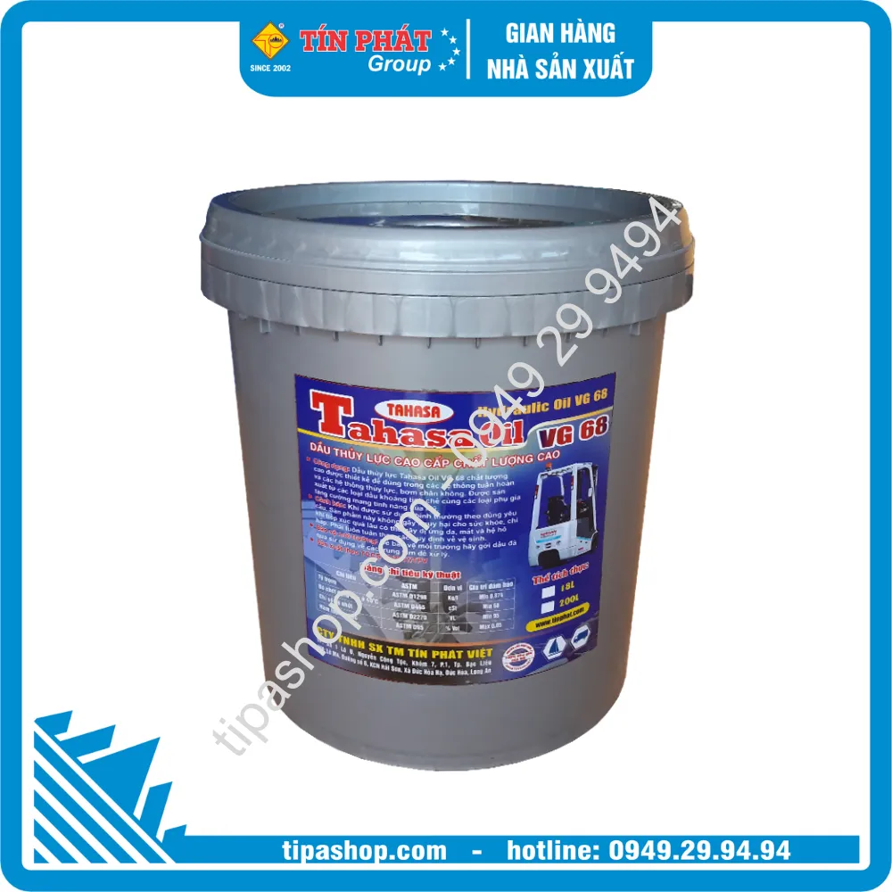 Nhớt thủy lực 68 TAHASA 18L