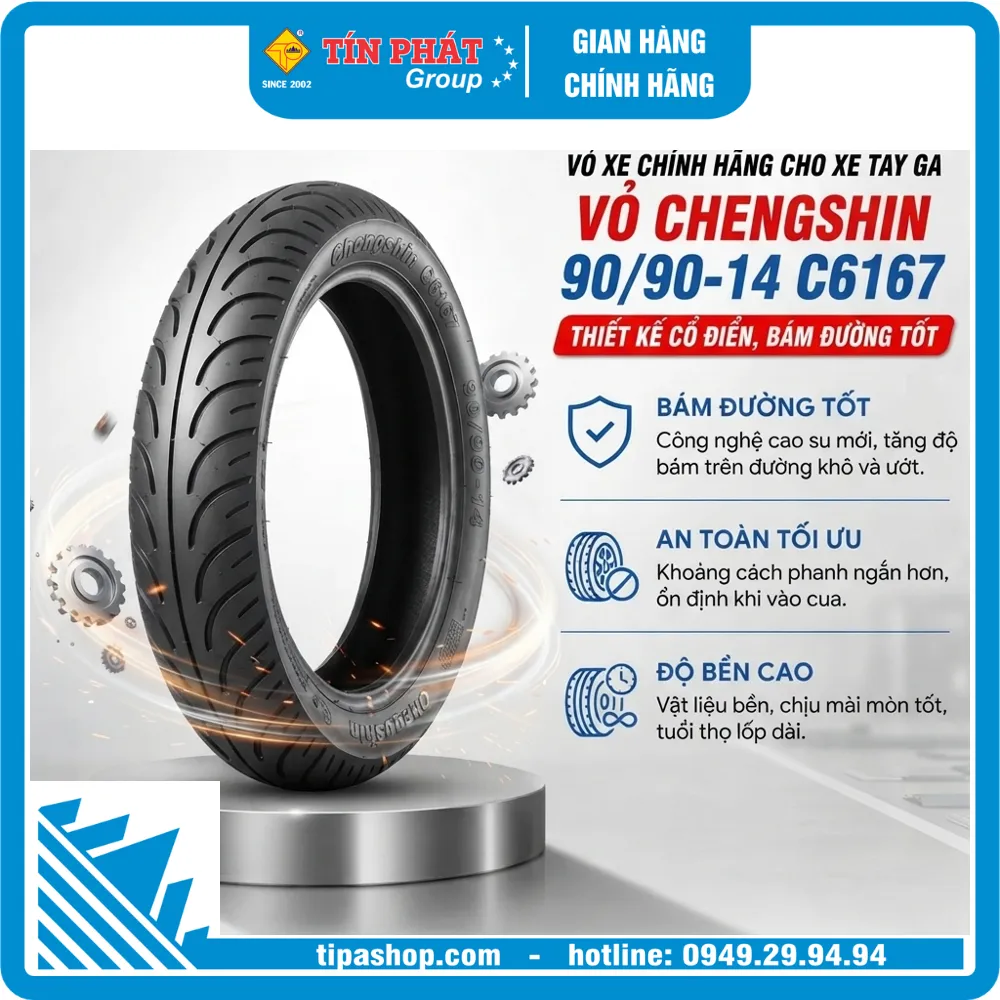Vỏ Chengshin 90/90-14 C6167