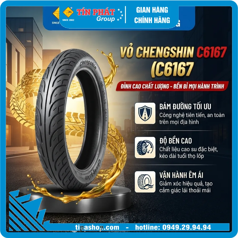 Vỏ chengshin 90/90 -16 ( C6167)