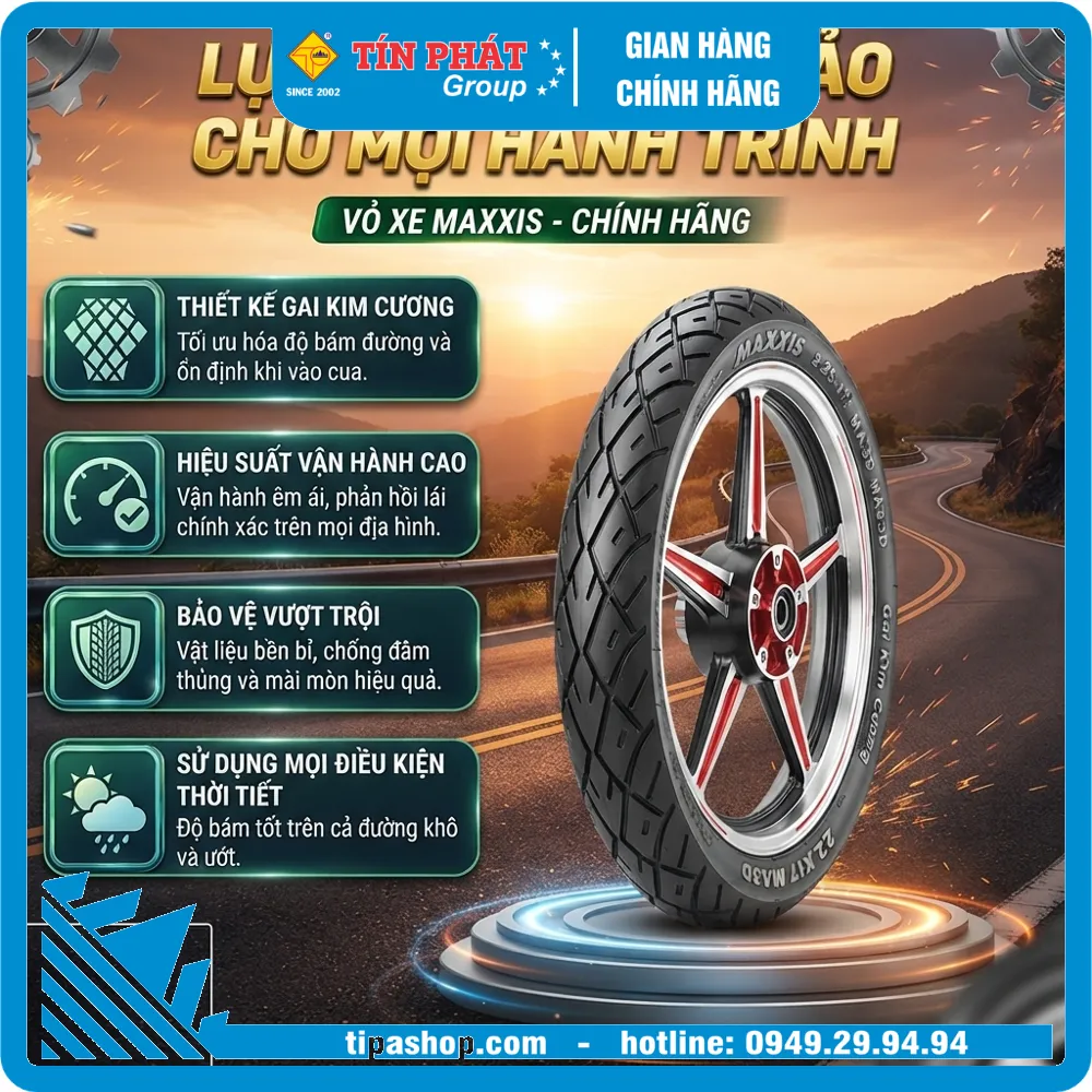 Vỏ MAXXIS Gai Kim cương 225 -17MA3D