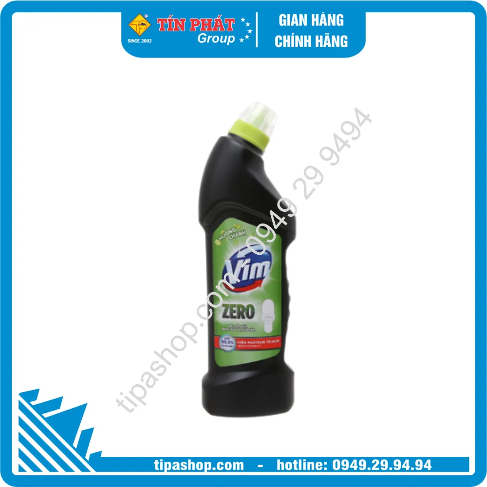 Nước tẩy bồn cầu Vim Zero hương Chanh Xanh Chai 750ml
